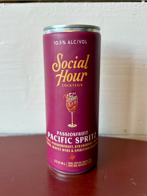 Social Hour, Passionfruit Pacific Spritz Can Cocktail