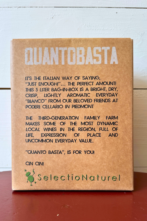Podere Cellario, Quantobasta Bianco 3L