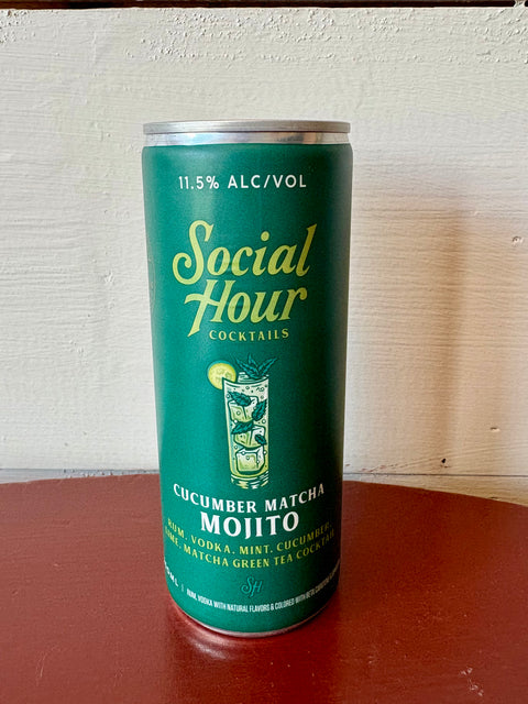 Social Hour, Cucumber Matcha Mojito Can Cocktail