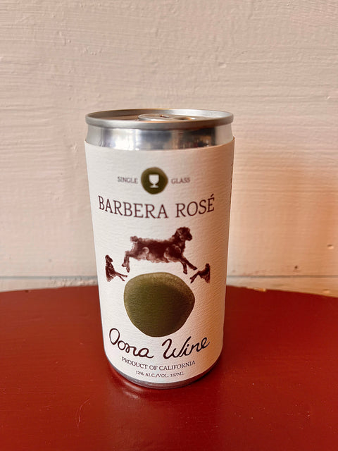 Oona Wine, Barbera Rose Can 2023